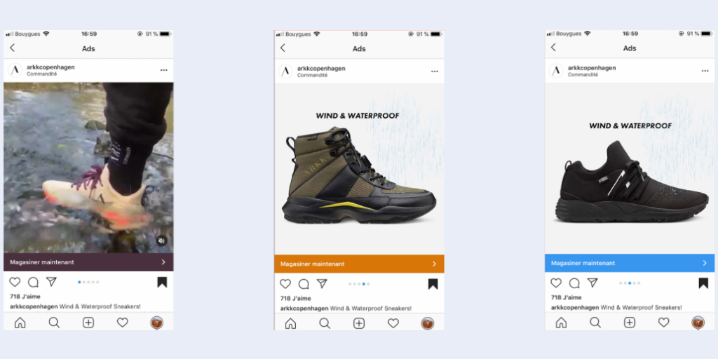 Arkk Coppenhagen Instagram Ad Example